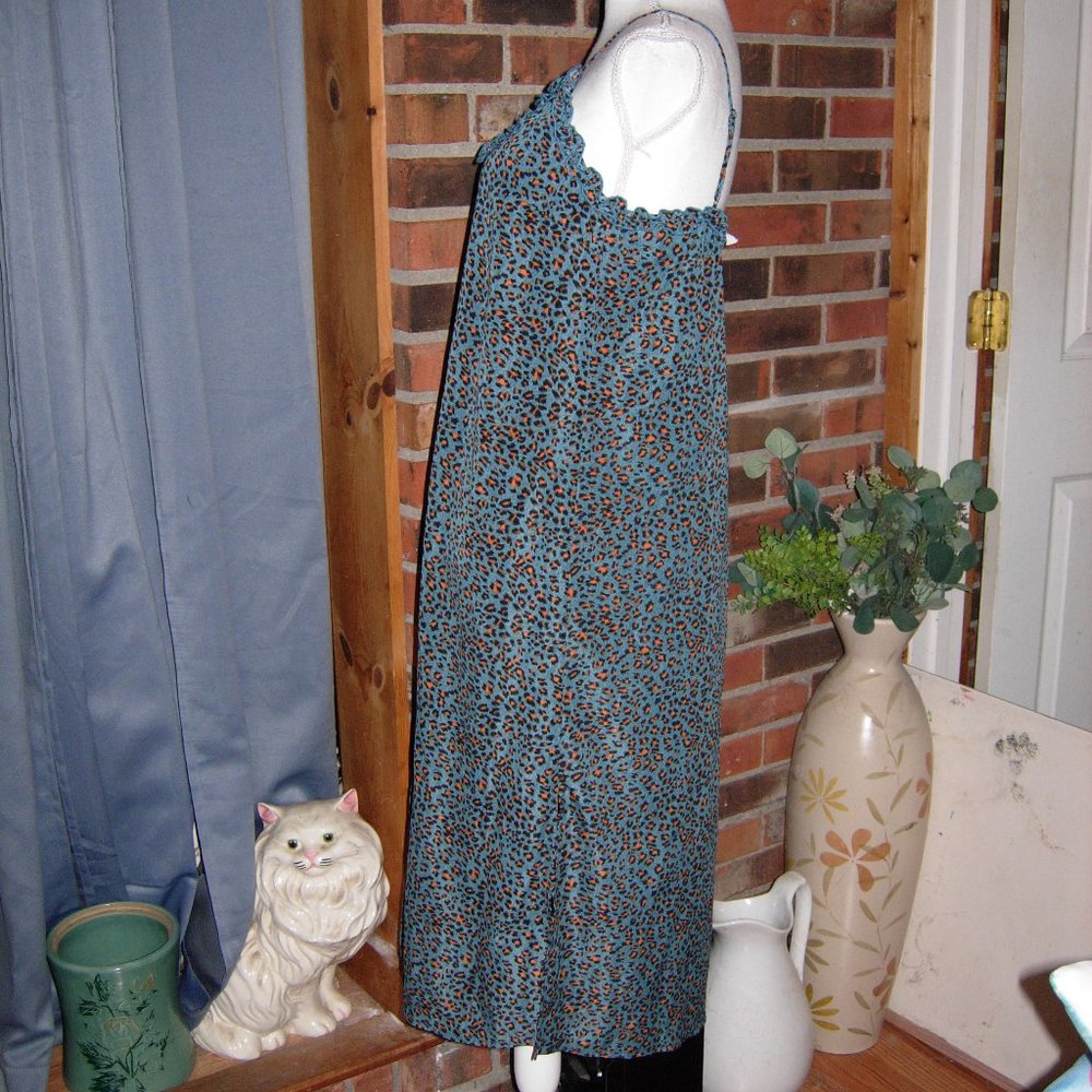 Mittoshop Leopard Animal Print Button Front Slip … - image 3